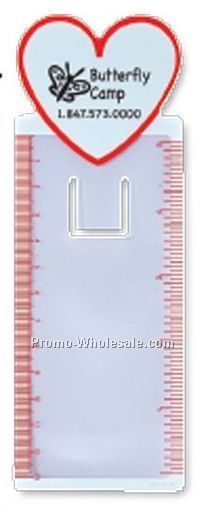 Heart Bookmark Magnifier/ Ruler