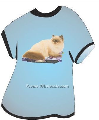 Himalayan Persian Cat Acrylic T Shirt Coaster W/ Felt Back