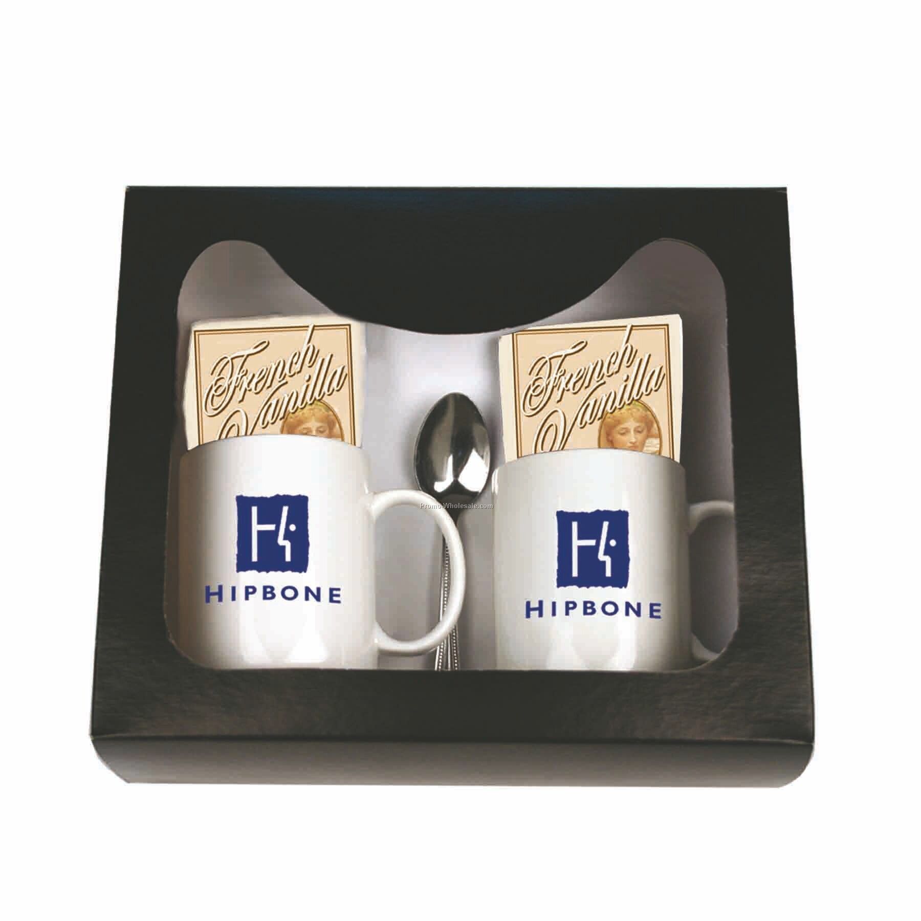 Hot Chocolate For 2 Gourmet Gift Set (French Vanilla)
