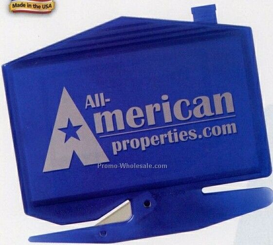 House Business Card Letter Opener W/ Staple Remover /Back Side Imprint