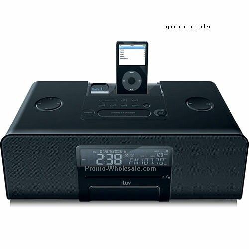 Iluv All-in-one Hi-fi Ipod Docking Audio System With Bluepin - Blk