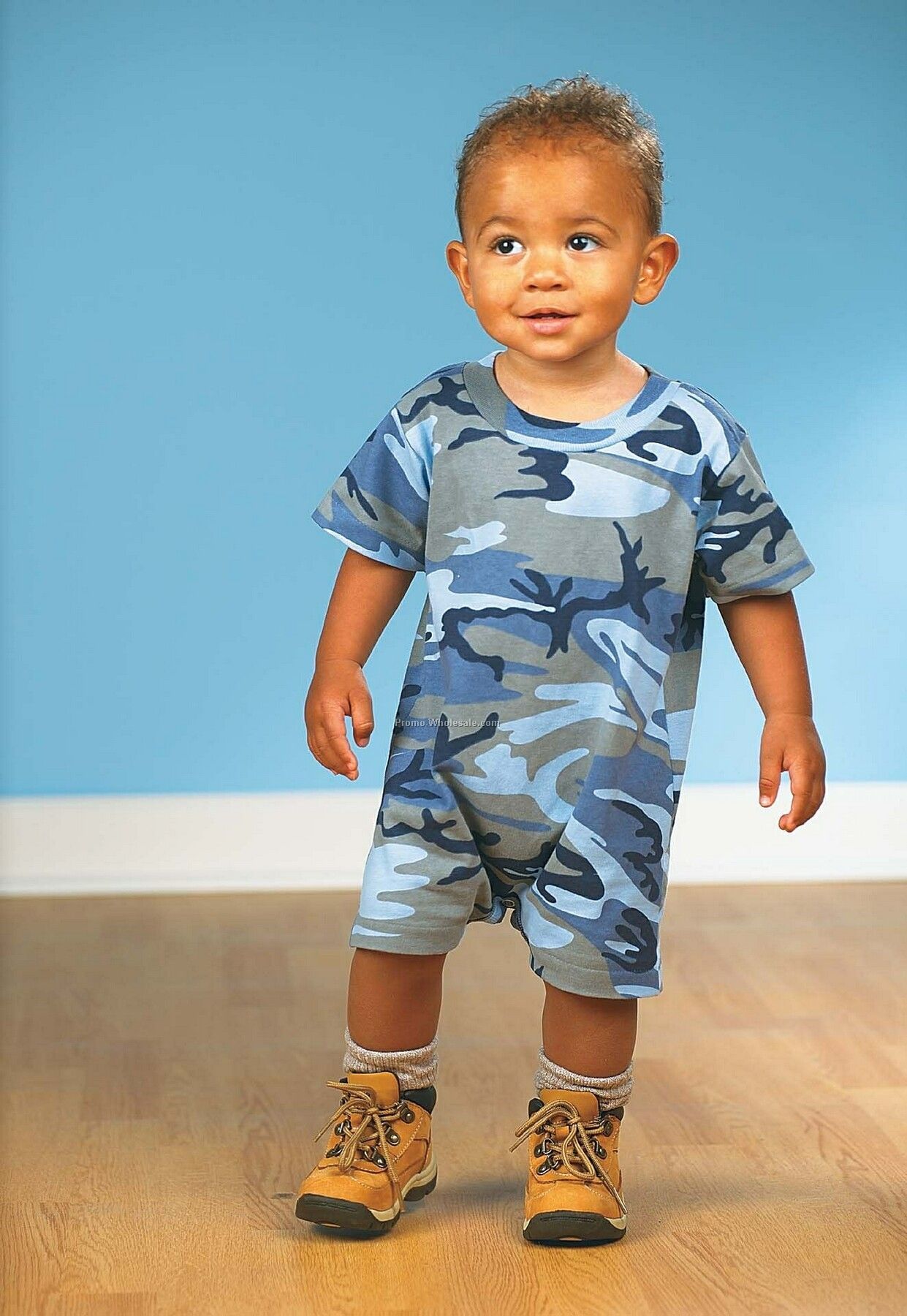 Infant Jersey Camouflage T-romper