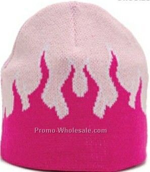 Ladies Flame Beanie Cap