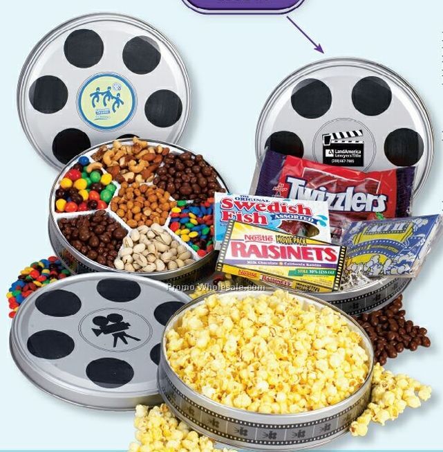 Large Film Reel Tin - Butter Popcorn