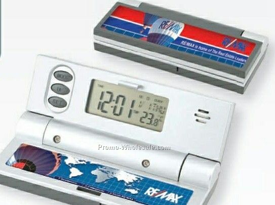 Lcd Travel Alarm Clock (Spectraprint)