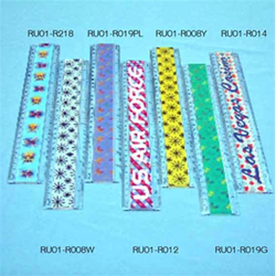 Lenticular 12" Ruler - Stock