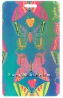 Lenticular Luggage Tags - Stock - Flip Large Butterfly