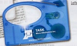 Lighted Magnifier With Letter Opener (Blue)