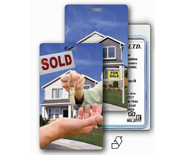 Luggage Tag 3d Lenticular Real Estate Stock Image - Imprint Product