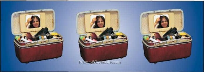 Makeup Case Panoramic Badge W/ Metal Pin