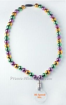 Mardi Gras Pendant Necklace / Lighted