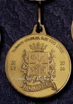 Medallion 1-3/4" Golden Brass/Bronze (10 Gauge)