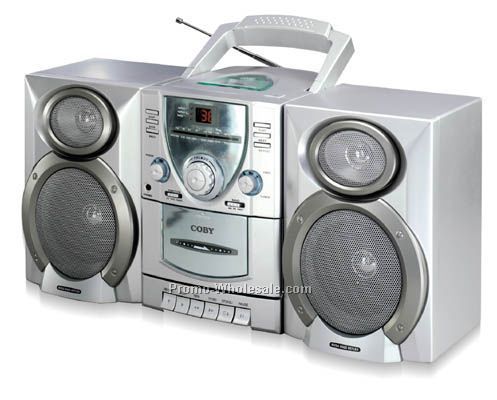 Mini Hi-fi CD/Stereo Cassette Player/Recorder With AM/FM Tuner