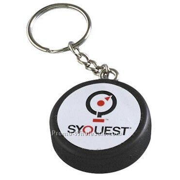 Mini Hockey Puck Key Chain