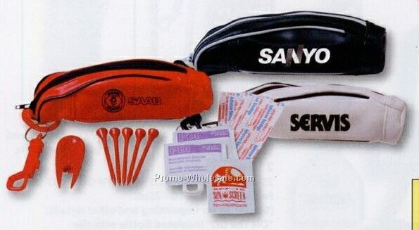 Miniature Golf Bag With Hook Clip Express Golf Care Kit