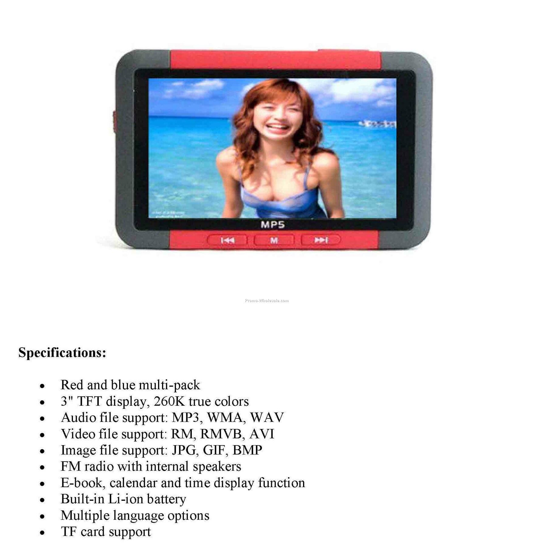 Mp4, Mp3, Video Music Player, With 2g Memory, Voice Recorder