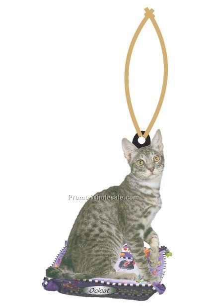 Ocicat Executive Line Ornament W/ Mirrored Back (12 Square Inch)