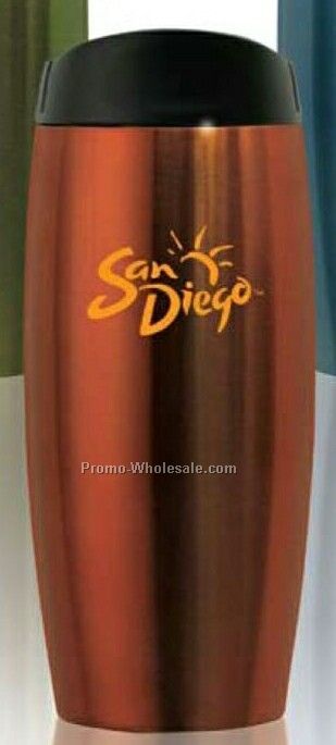 Orange Sovrano Ellisse 12 Oz. Stainless Steel Tumbler