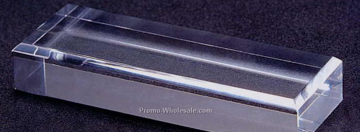 Plexi Fab Acrylic Rect. Base-beveled Edge(10"x2-3/4"x1-1/2")