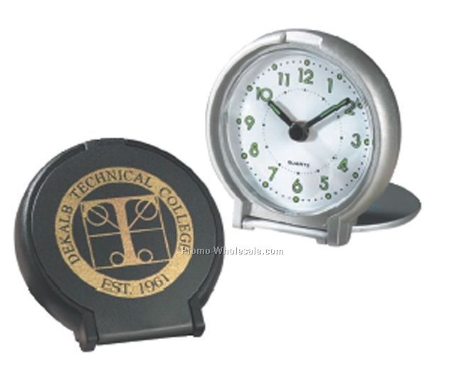 Pocket Plastic Cover Travel Alarm Clock (3 Day Shipping)