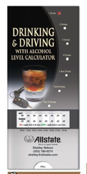 Pocket Slider Chart (Drinking & Driving With Alcohol Level Calculator)