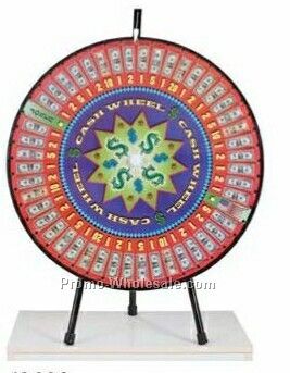 Pre-designed Cash Tabletop Prize Wheel