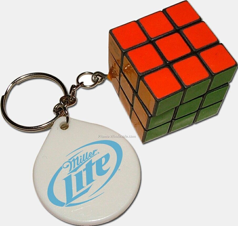 Puzzle Cube Game Keychain
