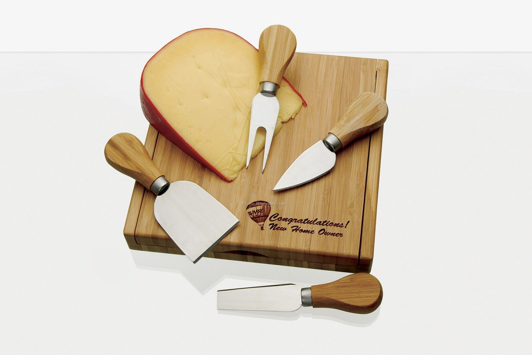 Rcc Koozie Bamboo Cheese Set