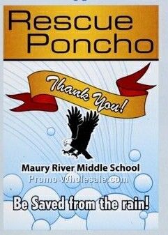 Rescue Poncho Rain Gear-thank You