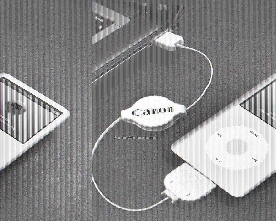 Retractable USB To Ipod Sync Cable