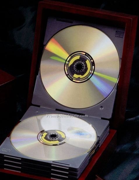 Rosewood Finish Plain CD Box (No Customization)