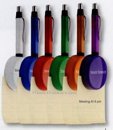 Round Magnetic Note & Pen Holder