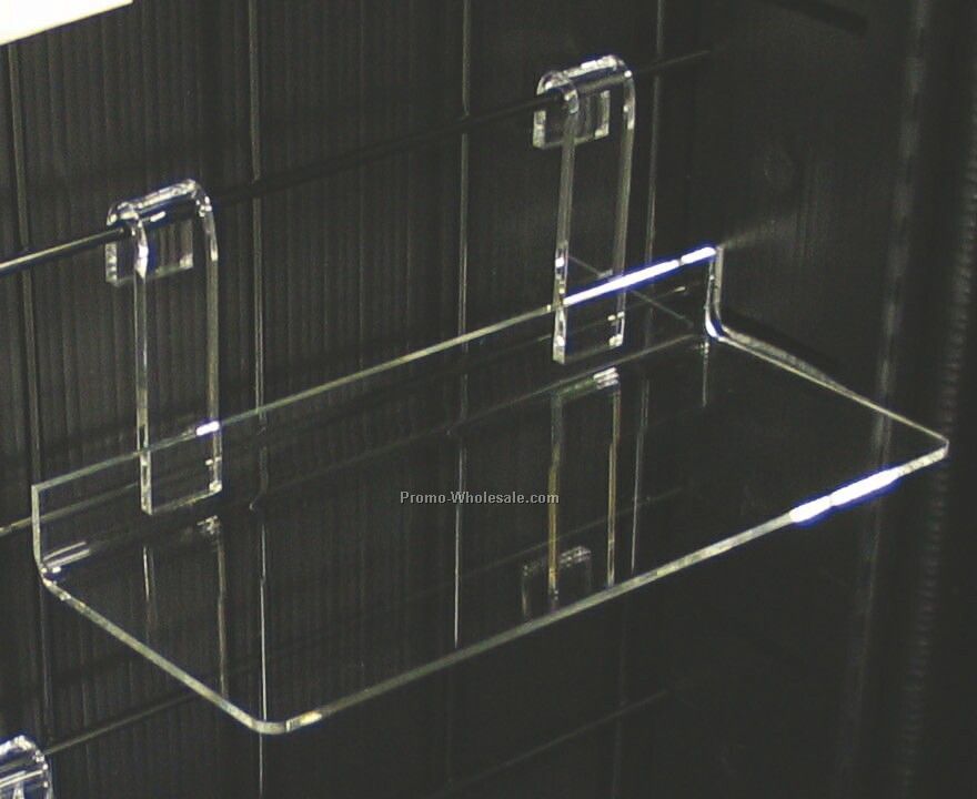 Showcase Accessories - 4"x10" Clear Gridwall Shelf