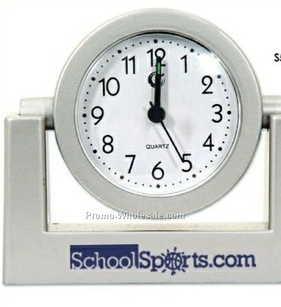 Silver Alarm Clock