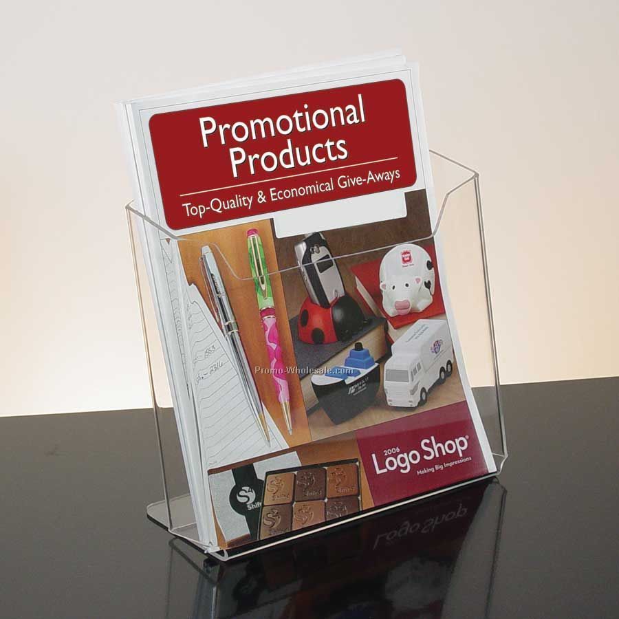 Single Pocket Clear Acrylic Literature Holder - Countertop