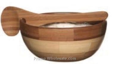 Small Bamboo Bowl With Spoon