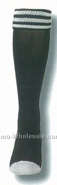 Soccer Referee Socks W/ Mesh Foot & Nylon Upper Heel & Toe (7-11 Medium)