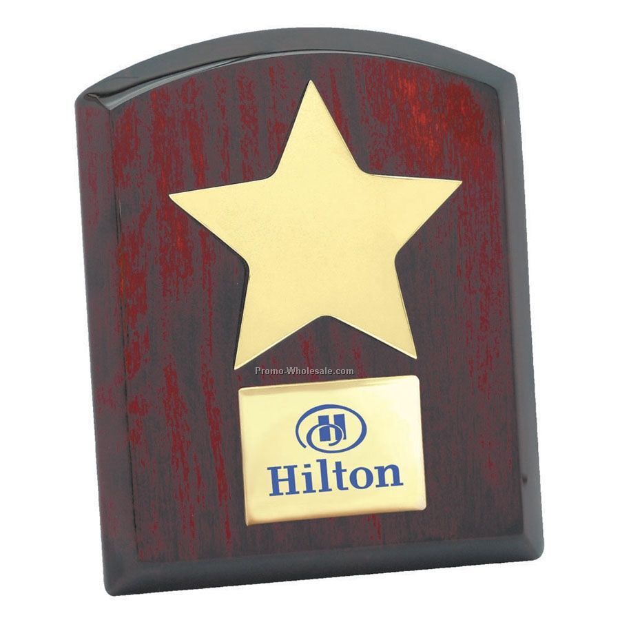 Star On Rosewood Piano Wood Plaque