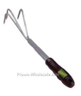 Steel Head 3-teeth Rake With Sponge Handle