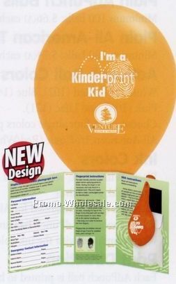 Stock Kinderprint Child Safety & Id Kit With Balloon (English)