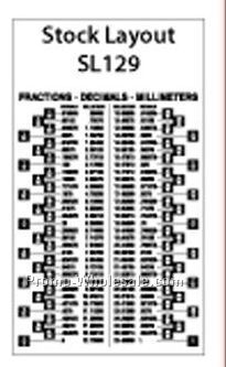 Stock Public Service Layout- Fraction/ Decimal/ Millimeter