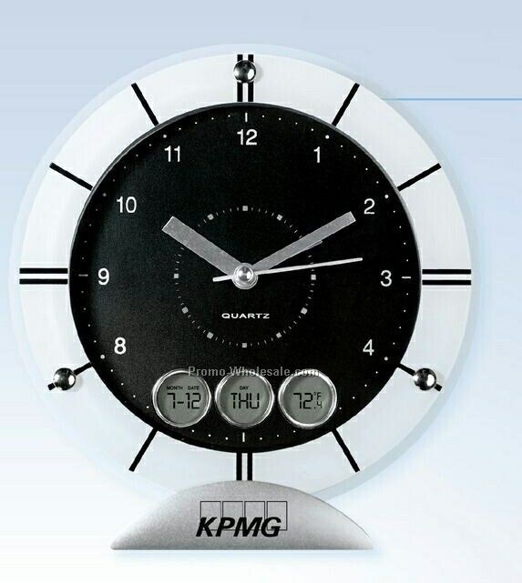Tempo Clock With Alarm/ Calendar/ Thermometer