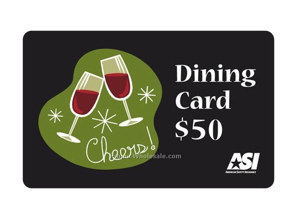 The Dining Card - $50 Dining Certificate