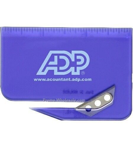 Translucent Blueberry Blue Ruler Letter Opener (Rush)