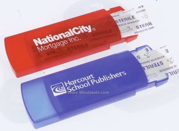 Travel Bandages W/ Translucent Plastic Case - Factory Direct (8-10 Weeks)