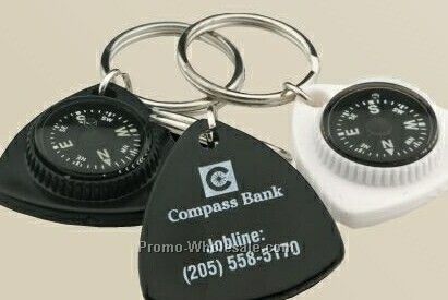 Triangle Compass Key Chain