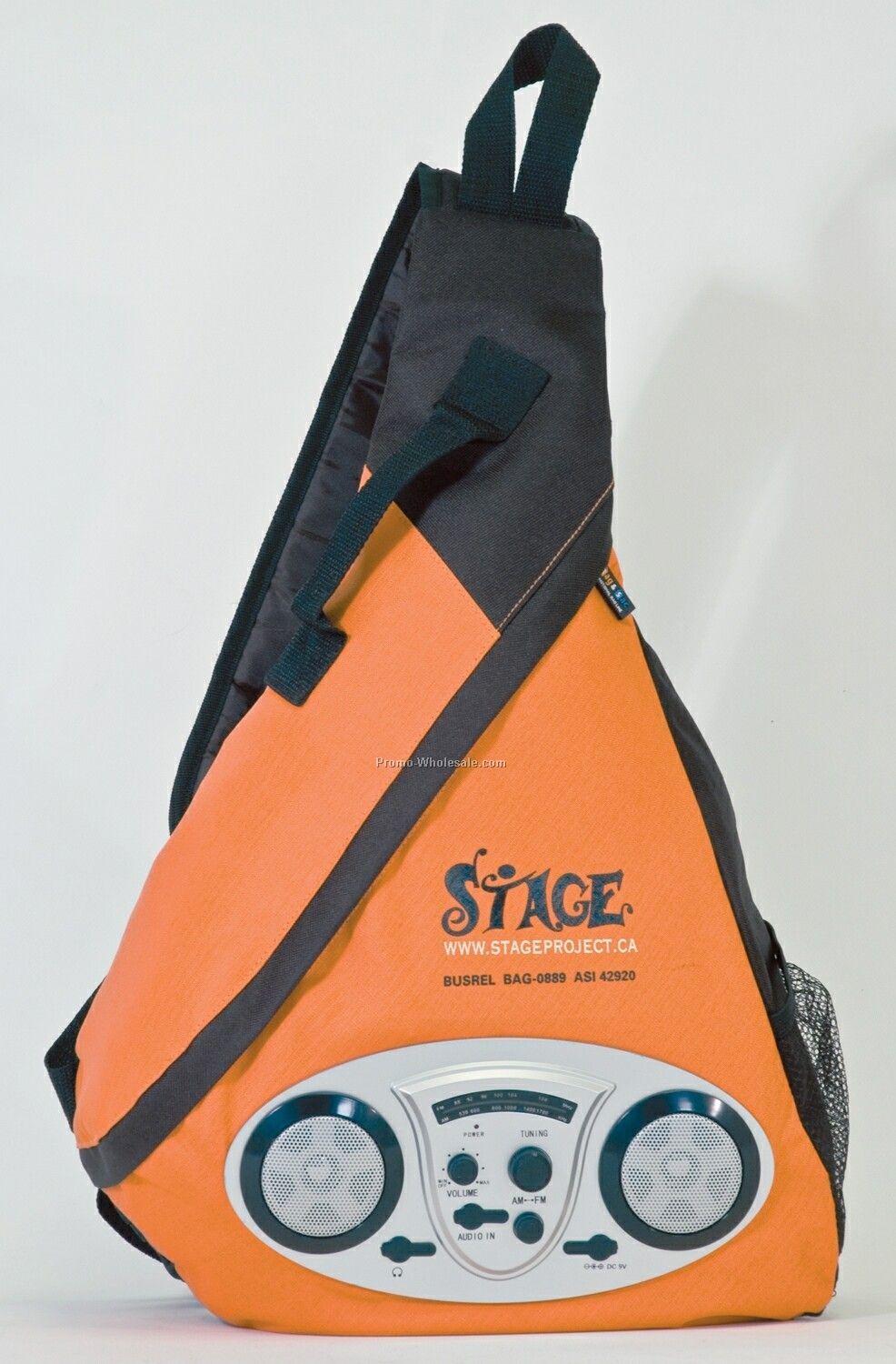 Uni-sling Triangular Backpack With AM/FM Radio