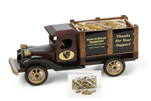 Vintage Stake Truck Nut Dispenser - Praline Pecans 11 Oz.