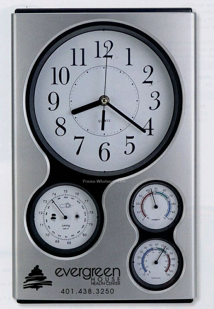 Weather Station Wall Clock (3 Day Shipping)