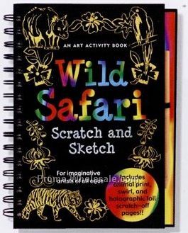 Wild Safari Scratch And Sketch Activity Book